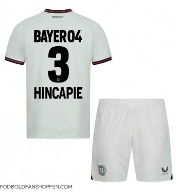 Bayer Leverkusen Piero Hincapie #3 Udebanetrøje Børn 2023-24 Kortærmet (+ Korte bukser)